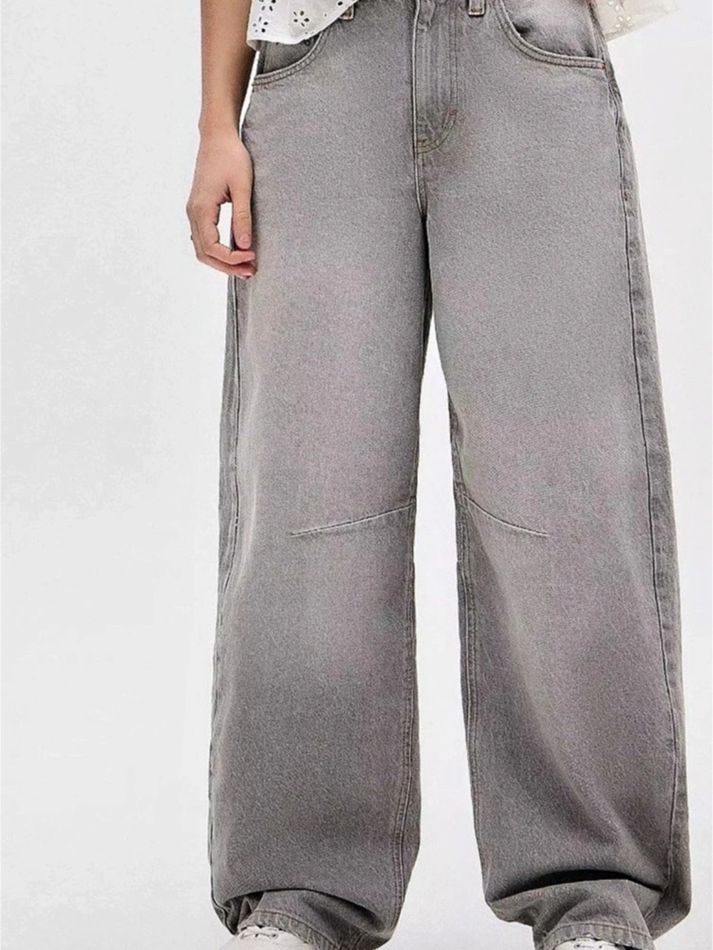 BDG Logan Buckle Baggy Barrel Jeans from Urban Outfitters.